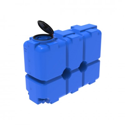 Емкость ЭКОПРОМ ST 2000 л с патрубками 100мм Емкость ЭКОПРОМ ST 2000 л с патрубками 100мм