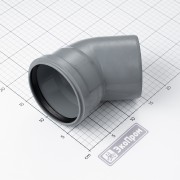 Отвод ЭКОПРОМ 110х45 пластик