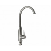 Смеситель MAGNUS 9138 С-образный излив, из нерж. стали 304