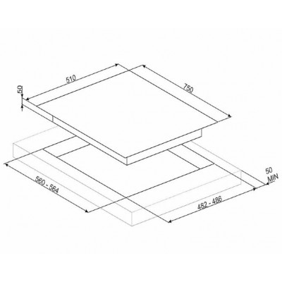 Газовая панель SMEG PV675CNX Газовая панель SMEG PV675CNX