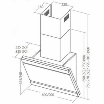 ВЫТЯЖКА AKPO WK-4 Kastos eco glass 60 см. черный ВЫТЯЖКА AKPO WK-4 Kastos eco glass 60 см. черный