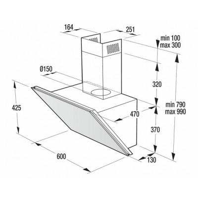 Вытяжка GORENJE WHI 643 ORA-W Вытяжка GORENJE WHI 643 ORA-W