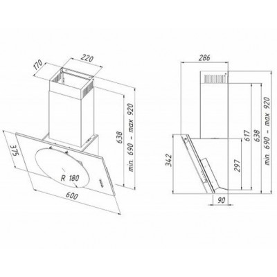 ВЫТЯЖКА AKPO WK-4 Selene eco 60 см. черный ВЫТЯЖКА AKPO WK-4 Selene eco 60 см. черный
