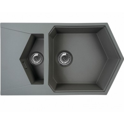 Мойка KitKraken Pond Graphite тёмно-серый 850х500 Мойка KitKraken Pond Graphite тёмно-серый 850х500