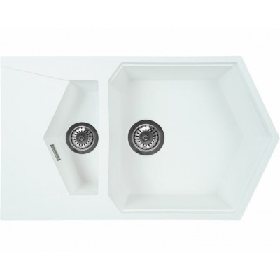 Мойка KitKraken Pond White белый 850х500 Мойка KitKraken Pond White белый 850х500