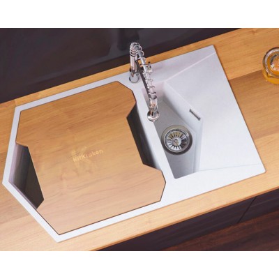 Мойка KitKraken Pond White белый 850х500 Мойка KitKraken Pond White белый 850х500