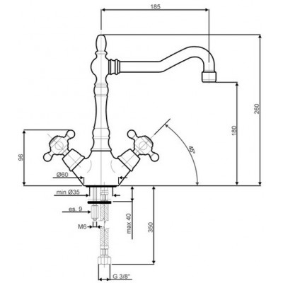 СМЕСИТЕЛЬ SMEG MIR8CR хром СМЕСИТЕЛЬ SMEG MIR8CR хром