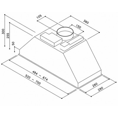 Вытяжка Sirius SL 900 70 см НЕРЖ. Вытяжка Sirius SL 900 70 см НЕРЖ.