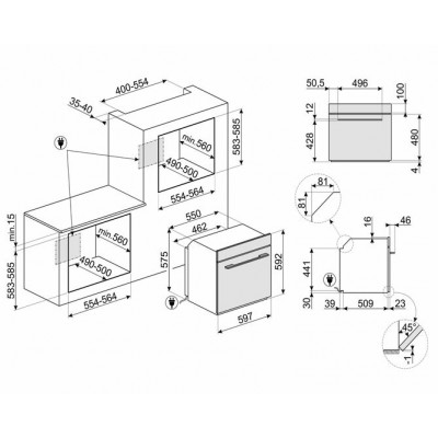 Духовой шкаф SMEG SF6100VS1 Духовой шкаф SMEG SF6100VS1