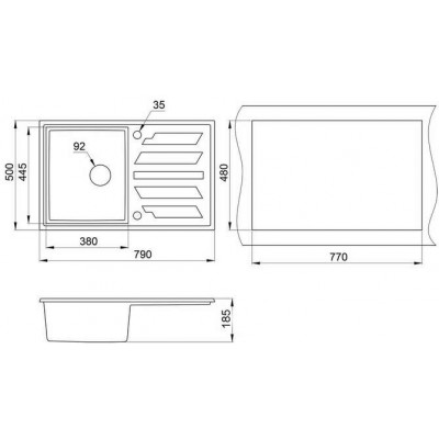 Granula GR-8002 эспрессо 790х500мм Granula GR-8002 эспрессо 790х500мм