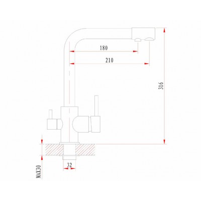 Смеситель Granula GR-2015 хром Смеситель Granula GR-2015 хром