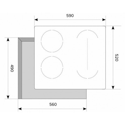 Варочная панель индукционная AKPO РIA 6094117CC BL Варочная панель индукционная AKPO РIA 6094117CC BL