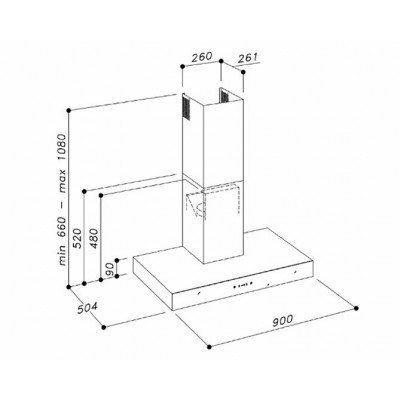 Вытяжка Sirius SLTC 81 90 см НЕРЖ-ЧЁРНОЕ СТЕКЛО Вытяжка Sirius SLTC 81 90 см НЕРЖ-ЧЁРНОЕ СТЕКЛО