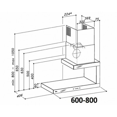 Вытяжка Sirius SLTC 85 80 см НЕРЖ-ЧЁРНОЕ СТЕКЛО Вытяжка Sirius SLTC 85 80 см НЕРЖ-ЧЁРНОЕ СТЕКЛО