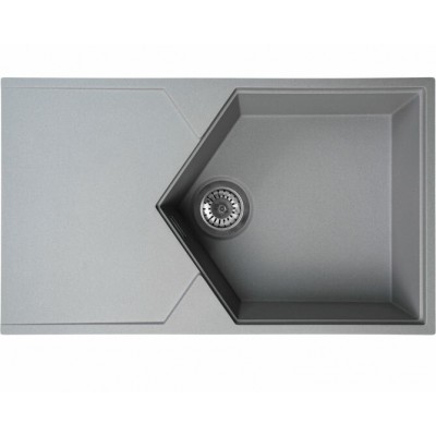 Мойка KitKraken Sea Grey серый 850х500 Мойка KitKraken Sea Grey серый 850х500