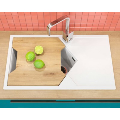 Мойка KitKraken Sea White белый 850х500 Мойка KitKraken Sea White белый 850х500