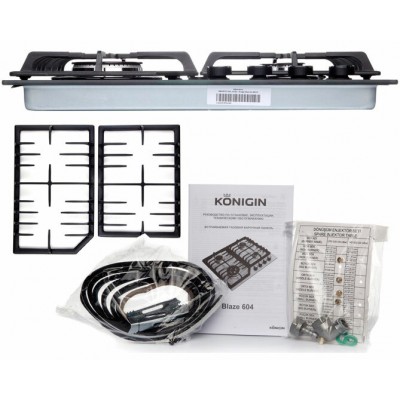 Газовая варочная панель Konigin Blaze 604 BKGW Газовая варочная панель Konigin Blaze 604 BKGW