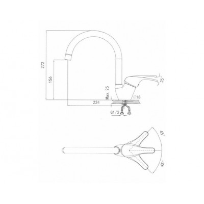 Смеситель Granula GR-1024 брют Смеситель Granula GR-1024 брют