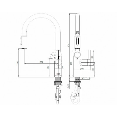 Смеситель с дозатором OULIN OL-8018 Satin Смеситель с дозатором OULIN OL-8018 Satin