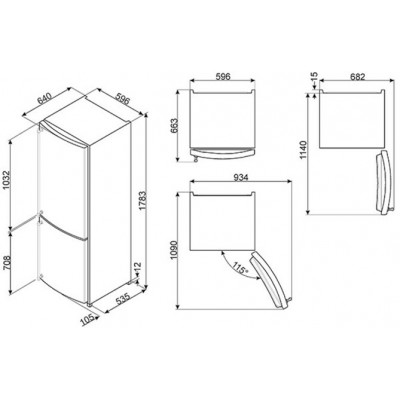 Холодильник SMEG FA860P Холодильник SMEG FA860P
