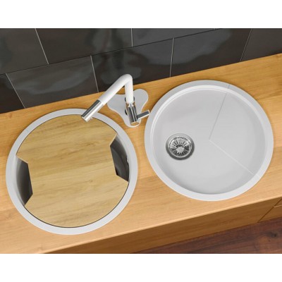 Мойка KitKraken Spring White белый 510х510 Мойка KitKraken Spring White белый 510х510