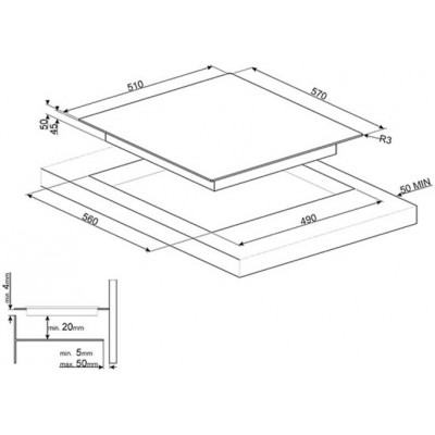 Варочная поверхность эл. SMEG SE364ETFX Варочная поверхность эл. SMEG SE364ETFX