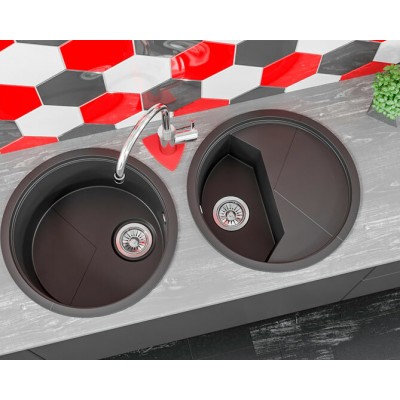 Мойка KitKraken Stream Black чёрный 510х510 Мойка KitKraken Stream Black чёрный 510х510