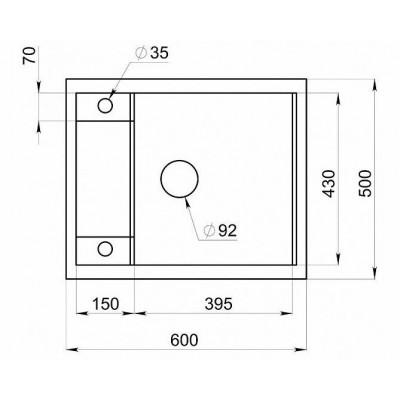 Мойка GRANULA GR-6002 АНТИК 600х500мм Мойка GRANULA GR-6002 АНТИК 600х500мм