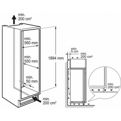 Холодильник встр. SMEG C41941F Холодильник встр. SMEG C41941F