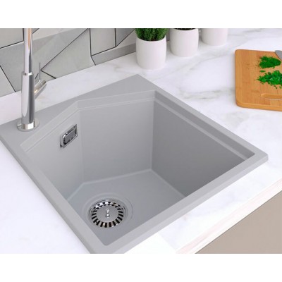 Мойка KitKraken Ocean 45 Musepels gray серый 413х444 Мойка KitKraken Ocean 45 Musepels gray серый 413х444