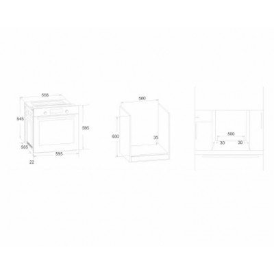 Духовка электрическая встраиваемая LUX DORF B6EB04050 Духовка электрическая встраиваемая LUX DORF B6EB04050