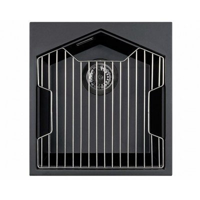 Мойка KitKraken Ocean 45 Carbone noir чёрный 413х444 Мойка KitKraken Ocean 45 Carbone noir чёрный 413х444