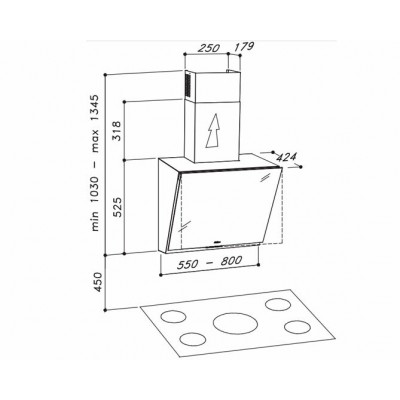 Вытяжка Sirius SL 89 55 см НЕРЖ-БЕЛОЕ СТЕКЛО Вытяжка Sirius SL 89 55 см НЕРЖ-БЕЛОЕ СТЕКЛО