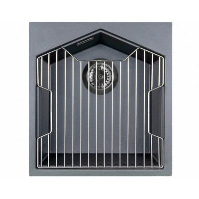 Мойка KitKraken Ocean 45 Rocky Anthracite тёмно-серый 413х444 Мойка KitKraken Ocean 45 Rocky Anthracite тёмно-серый 413х444