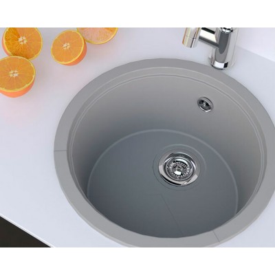 Мойка KitKraken Lake 45 Musepels gray серый 417х417 Мойка KitKraken Lake 45 Musepels gray серый 417х417