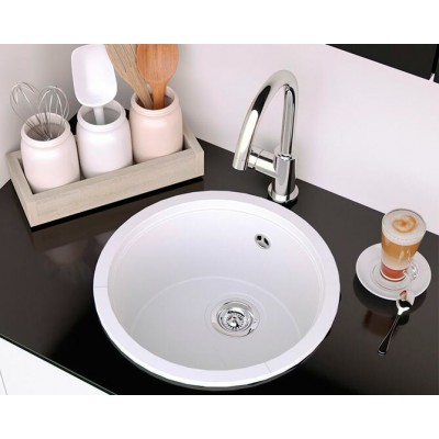 Мойка KitKraken Lake 45 Galdhopiggen white белый 417х417 Мойка KitKraken Lake 45 Galdhopiggen white белый 417х417