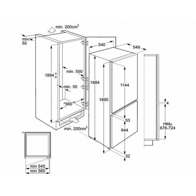 Холодильник SMEG C3192F2P Холодильник SMEG C3192F2P