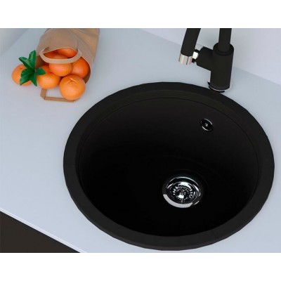 Мойка KitKraken Lake 45 Carbone noir чёрный 417х417 Мойка KitKraken Lake 45 Carbone noir чёрный 417х417