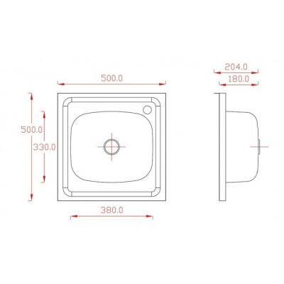 Мойка Matteo F-5050 Q (F LAGUNA 1) 50х50 см декор Мойка Matteo F-5050 Q (F LAGUNA 1) 50х50 см декор