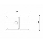 Мойка EcoStone ES-33-302 песочный 770x495мм