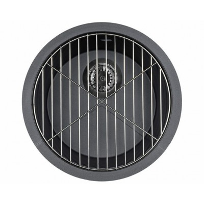 Мойка KitKraken Lake 45 Rocky Anthracite тёмно-серый 417х417 Мойка KitKraken Lake 45 Rocky Anthracite тёмно-серый 417х417