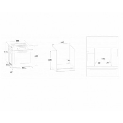 Духовка электрическая встраиваемая LUX DORF B6EB56050 Духовка электрическая встраиваемая LUX DORF B6EB56050