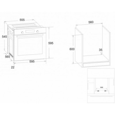 Духовой шкаф электрический SIMFER B6EB56001 Духовой шкаф электрический SIMFER B6EB56001