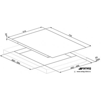 Газовая панель SMEG PV175B2 Газовая панель SMEG PV175B2