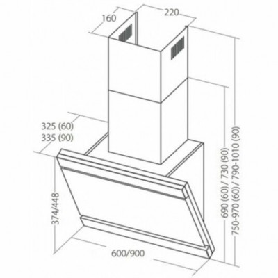 Вытяжка AKPO WK-9 Kastos plus 60 см. черный Вытяжка AKPO WK-9 Kastos plus 60 см. черный