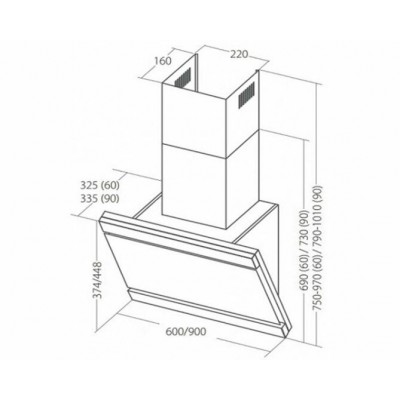 Вытяжка AKPO WK-9 Kastos plus 60 см. черный Вытяжка AKPO WK-9 Kastos plus 60 см. черный