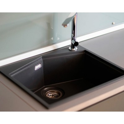 Мойка KitKraken Ocean 55 Сarbone noir чёрный 534х445 Мойка KitKraken Ocean 55 Сarbone noir чёрный 534х445