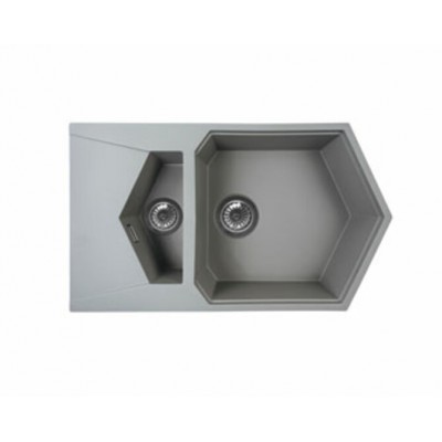 Мойка KitKraken Pond 55 Musepels gray серый 741х435 Мойка KitKraken Pond 55 Musepels gray серый 741х435