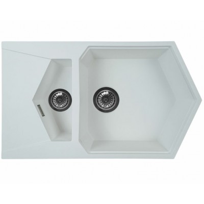 Мойка KitKraken Pond 55 Galdhopiggen white белый 741х435 Мойка KitKraken Pond 55 Galdhopiggen white белый 741х435