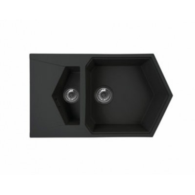 Мойка KitKraken Pond 55 Сarbone noir чёрный 741х435 Мойка KitKraken Pond 55 Сarbone noir чёрный 741х435